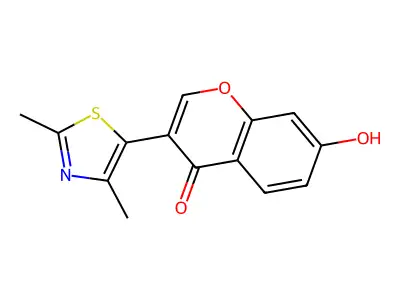 3-(2,4-Dimethylthiazol-5-yl)-7-hydroxy-4H-chromen-4-one structure