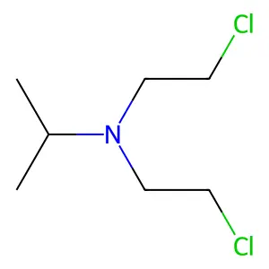 二(氯乙基)异丙胺 structure