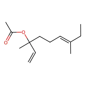 3,7-Dimethylnona-1,6-dien-3-yl acetate structure