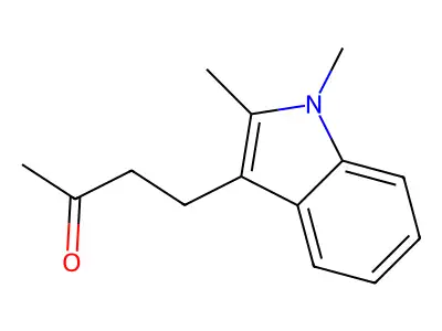 2-Butanone, 4-(1,2-dimethyl-1H-indol-3-yl)- structure
