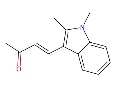 4-(1,2-Dimethylindol-3-yl)but-3-en-2-one structure