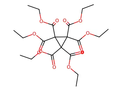 Cyclopropanehexacarboxylic acid, hexaethyl ester structure