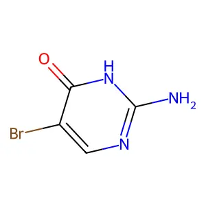 2-amino-5-bromo-4(3H)-pyrimidinone structure