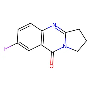 7-iodo-2,3-dihydropyrrolo[2,1-b]quinazolin-9(1H)-one structure
