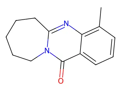 4-methyl-7,8,9,10-tetrahydroazepino[2,1-b]quinazolin-12(6H)-one structure
