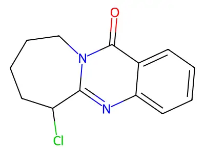 Azepino[2,1-b]quinazolin-12(6H)-one, 6-chloro-7,8,9,10-tetrahydro- structure