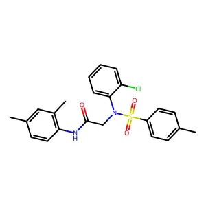 2-(2-chloro-N-(4-methylphenyl)sulfonylanilino)-N-(2,4-dimethylphenyl)acetamide structure