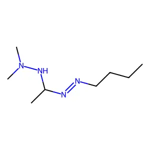 Diazene, butyl[1-(2,2-dimethylhydrazino)ethyl]- structure