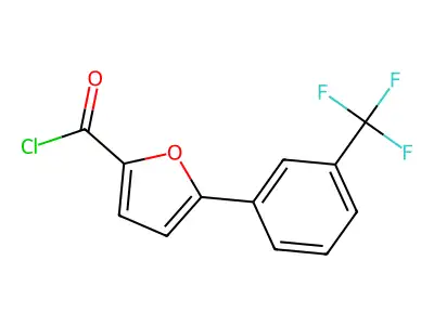 2-Furancarbonyl chloride, 5-[3-(trifluoromethyl)phenyl]- structure