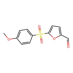 2-Furancarboxaldehyde, 5-[(4-methoxyphenyl)sulfonyl]- structure