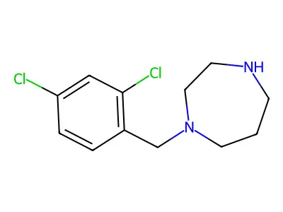 1H-1,4-Diazepine, 1-[(2,4-dichlorophenyl)methyl]hexahydro- structure