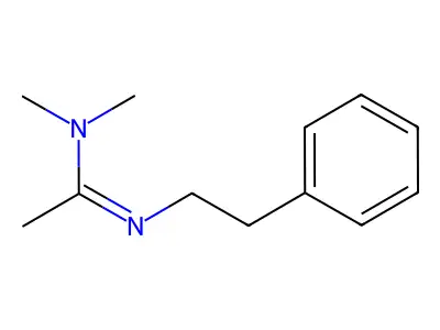 N,N-Dimethyl-N'-(2-phenylethyl)ethanimidamide structure