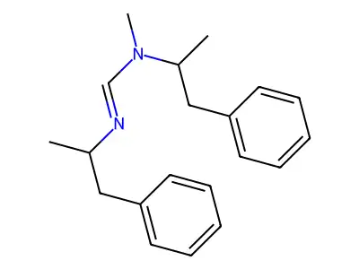 N,N'-Bis(1-methyl-2-phenylethyl)-N-methylmethanimidamide structure