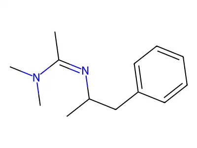 N,N-Dimethyl-N'-(1-methyl-2-phenylethyl)ethanimidamide structure