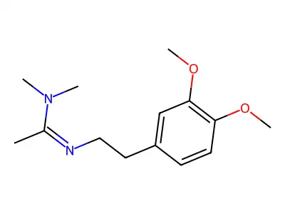 N'-(2-(3,4-Dimethoxyphenyl)ethyl)-N,N-dimethylethanimidamide structure