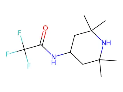 2,2,2-trifluoro-N-(2,2,6,6-tetramethylpiperidin-4-yl)acetamide structure