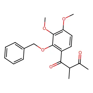 1-[2-(Benzyloxy)-3,4-dimethoxyphenyl]-2-methylbutane-1,3-dione structure