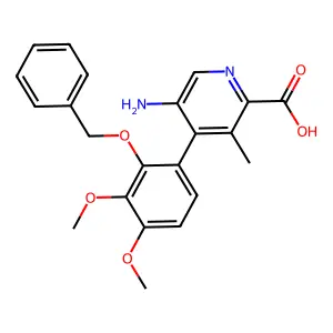 5-amino-4-(3,4-dimethoxy-2-phenylmethoxyphenyl)-3-methylpyri structure