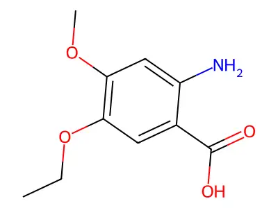 2-Amino-5-ethoxy-4-methoxybenzoic acid structure