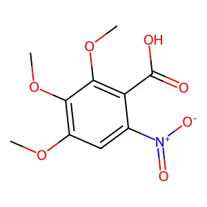 2,3,4-Trimethoxy-6-nitrobenzoic acid structure