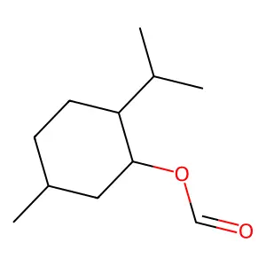 Menthyl formate, (-)- structure