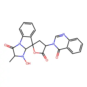 Tryptoquivaline H structure