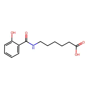 6-[(2-Hydroxybenzoyl)amino]hexanoic acid structure