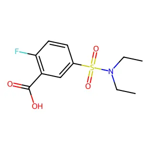 5-[(二乙氨基)磺酰基]-2-氟苯甲酸 structure