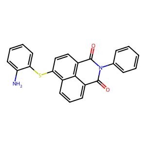 6-(2-Aminophenyl)sulfanyl-2-phenylbenzo[de]isoquinoline-1,3-dione structure