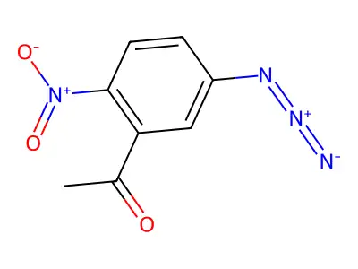 Ethanone, 1-(5-azido-2-nitrophenyl)- structure