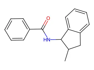 N-(2-methyl-2,3-dihydro-1H-inden-1-yl)benzamide structure