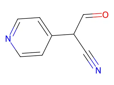 3-Oxo-2-(4-pyridyl)propanenitrile structure