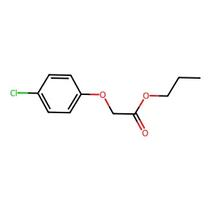 Propyl (4-chlorophenoxy)acetate structure
