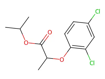 Isopropyl 2-(2,4-dichlorophenoxy)propionate structure