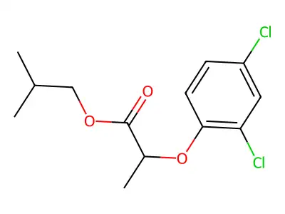 Isobutyl 2-(2,4-dichlorophenoxy)propionate structure