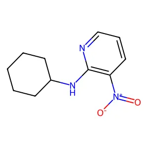 N-cyclohexyl-3-nitropyridin-2-amine structure