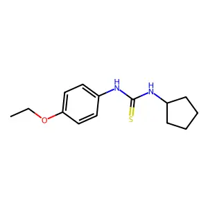 1-Cyclopentyl-3-(4-ethoxyphenyl)thiourea structure