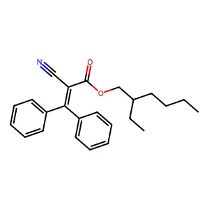 氰双苯丙烯酸辛酯 structure