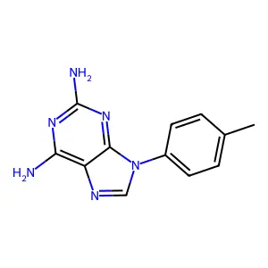 9H-Purine-2,6-diamine, 9-(4-methylphenyl)- structure