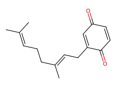 2-(3,7-Dimethylocta-2,6-dienyl)cyclohexa-2,5-diene-1,4-dione structure