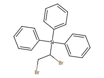 (1,2-Dibromoethyl)(triphenyl)silane structure
