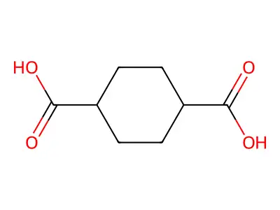 cis-1,2-Cyclohexanedicarboxylic acid structure