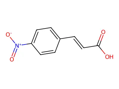 4-硝基肉桂酸 structure
