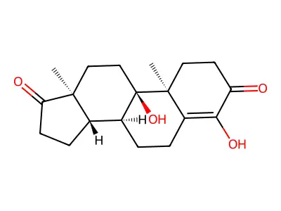 ANDROST-4-ENE-3, DIHYDROXY- structure