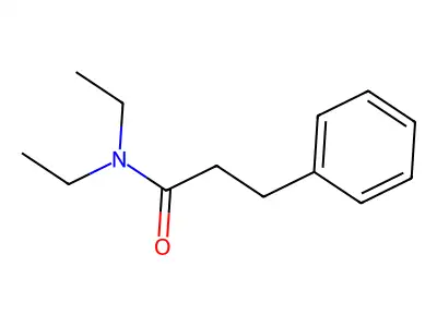 N,N-diethyl-3-phenylpropanamide structure