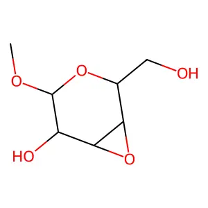 Methyl 3,4-anhydrohexopyranoside structure