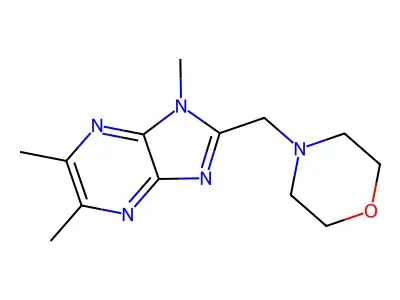 1H-Imidazo[4,5-b]pyrazine, 1,5,6-trimethyl-2-(4-morpholinylmethyl)- structure