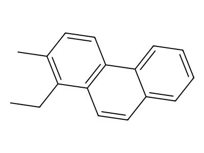 1-Ethyl-2-methylphenanthrene structure