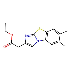 Ethyl (6,7-dimethylimidazo[2,1-b][1,3]benzothiazol-2-yl)acetate structure