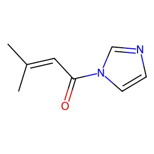 1-Imidazol-1-yl-3-methylbut-2-en-1-one structure